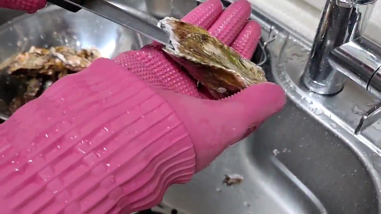 칼로-굴껍질-열기