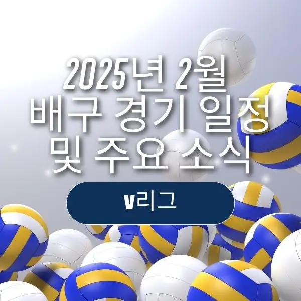2025년 2월 배구 경기 일정