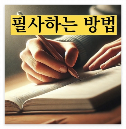 필사란 무엇인가 5편 까지 활용하기