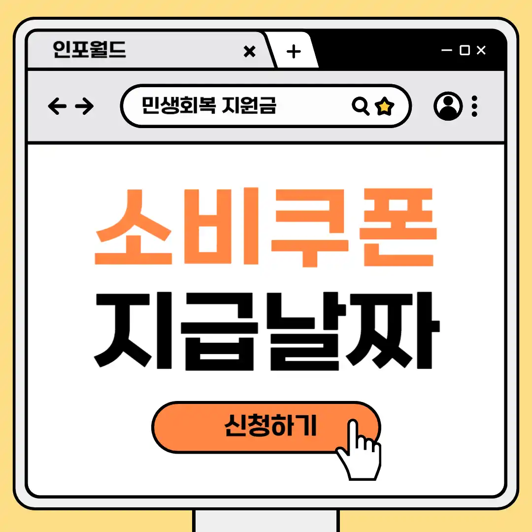 민생 회복 지원금 소비 쿠폰 1차 2차 지급일 지급 날짜부터 신청 법 및 방법 안내까지