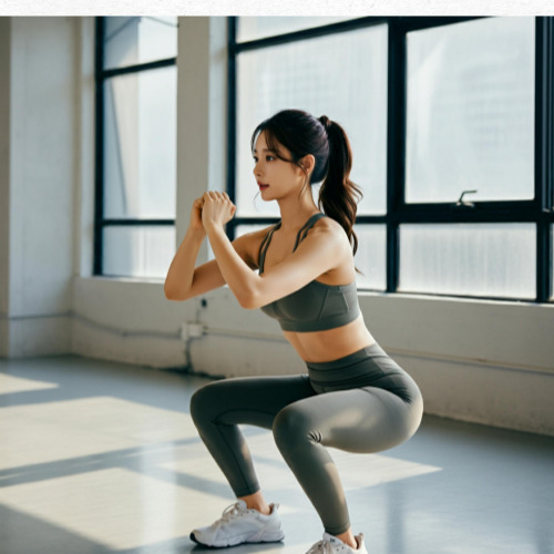 맨몸 스쿼트 자세