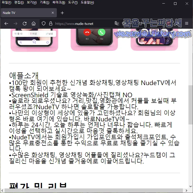 성인 사이트로 위장한 악성코드 유포 사이트