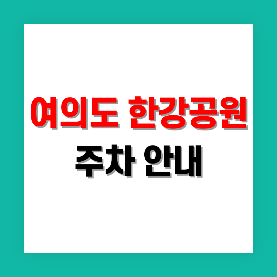 여의도 한강공원 주차 썸네일