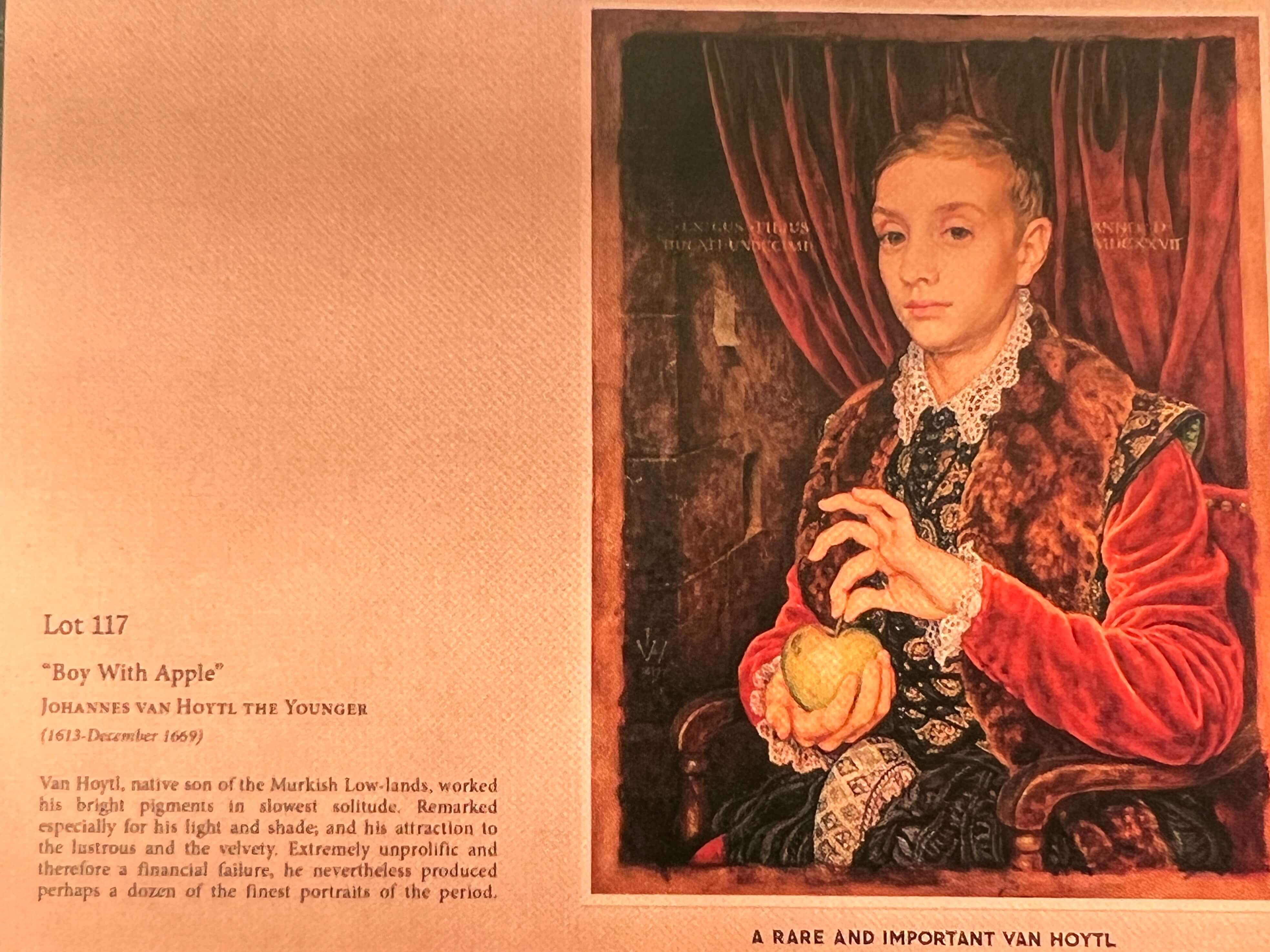 영화 속 구스타브가 훔치게 되는 사과를 든 소년 명화