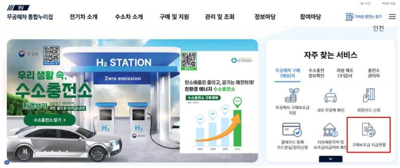 인천 전기차 보조금 신청방법