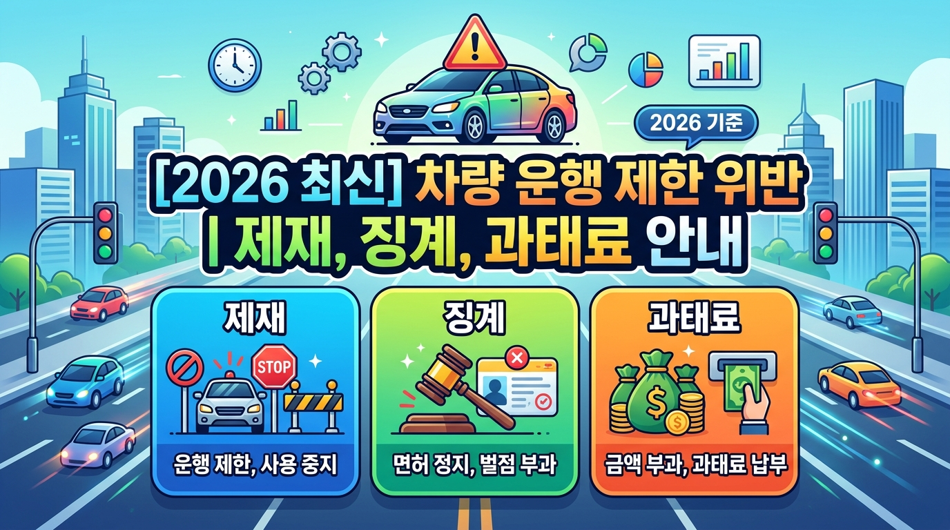 차량5부제 위반 제재 징계 과태료, 2026년 최신 기준 정리