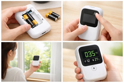 미세먼지측정기 사용법과 측정 방법 설명2