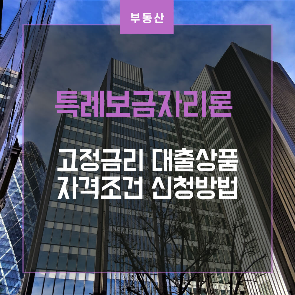 특례보금자리론 썸네일