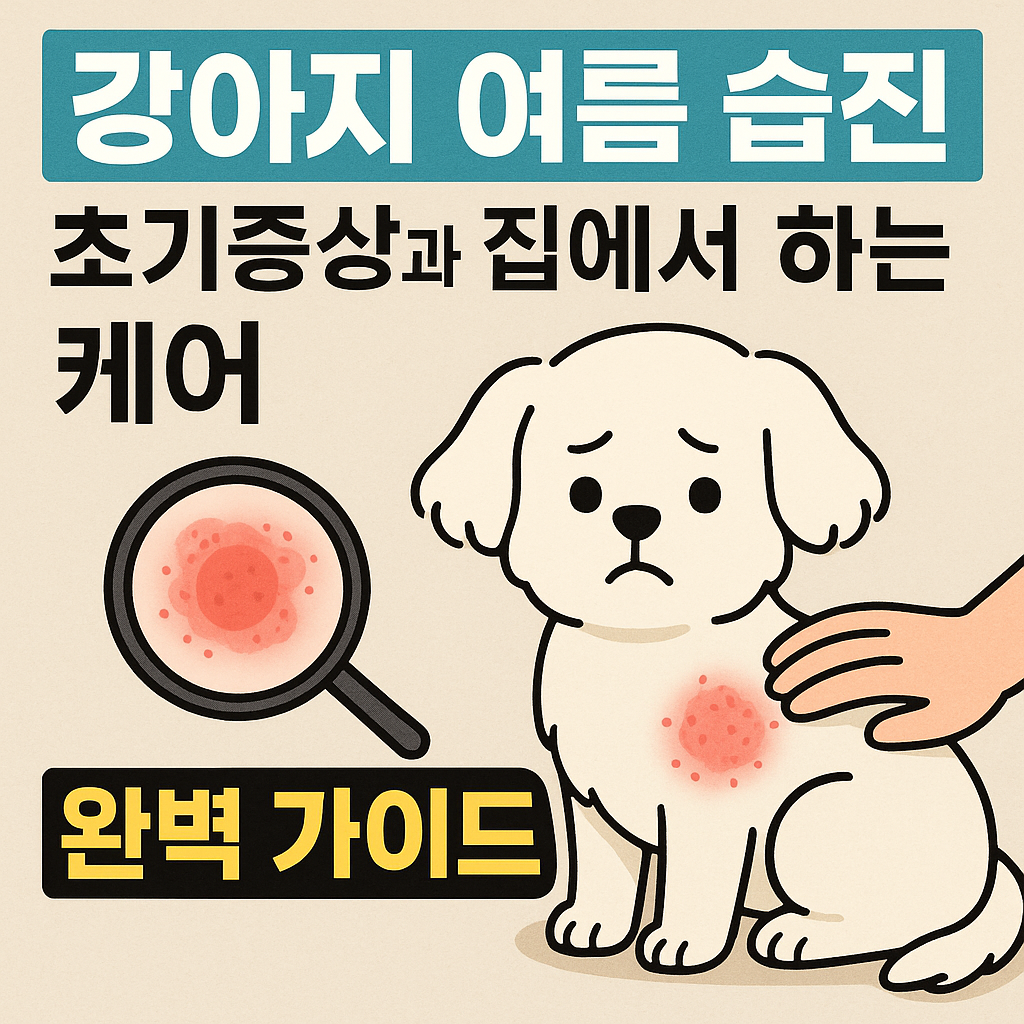 강아지 여름 습진 초기증상
