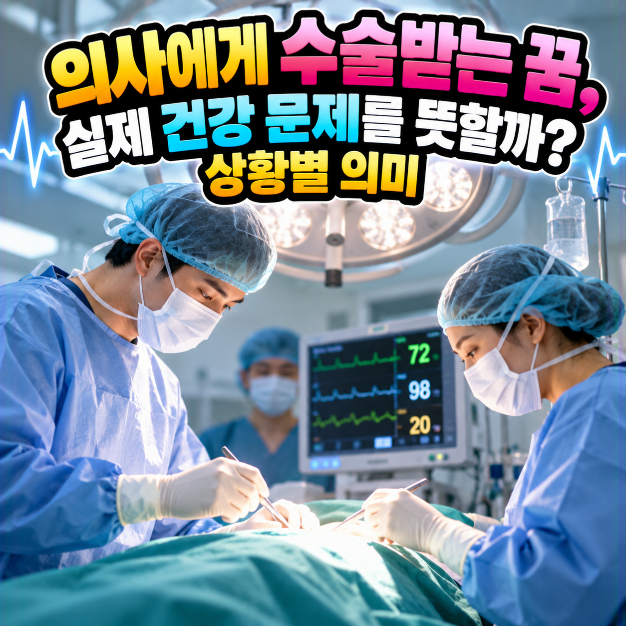 의사에게 수술받는 꿈
