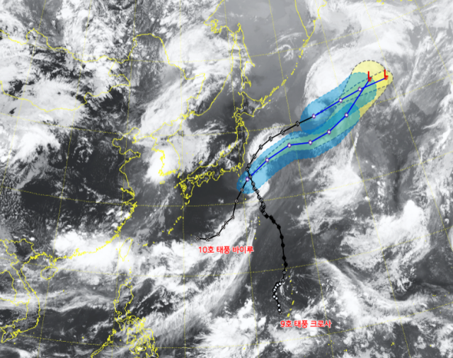 2025 태풍 크로사(KROSA) 이동 경로 추적 &amp;#124; 실시간 기상 데이터로 보는 최신 예보
