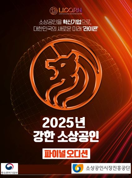 2025년 강한 소상공인 성장지원사업 파이널 오디션
라이콘 포스트입니다.