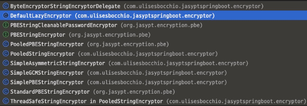 DefaultLazyEncryptor 활용