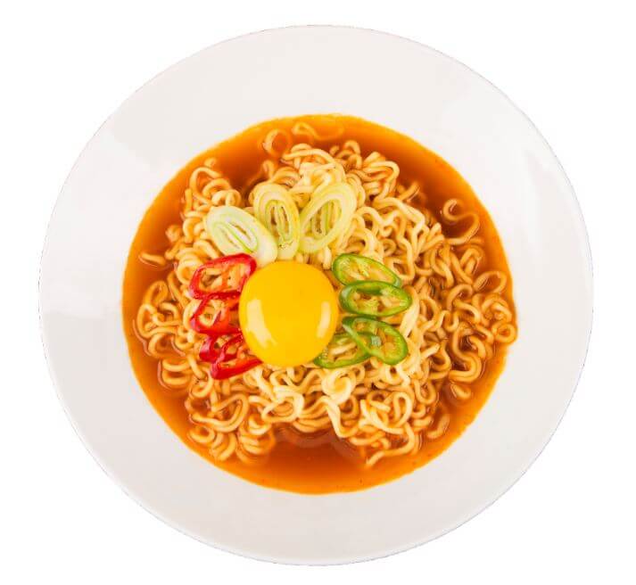 3사 인기라면 칼로리 및 영양성분