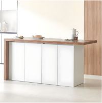 웰퍼니쳐 리드 수납 아일랜드 식탁 1800 높은형 홈바 방문설치