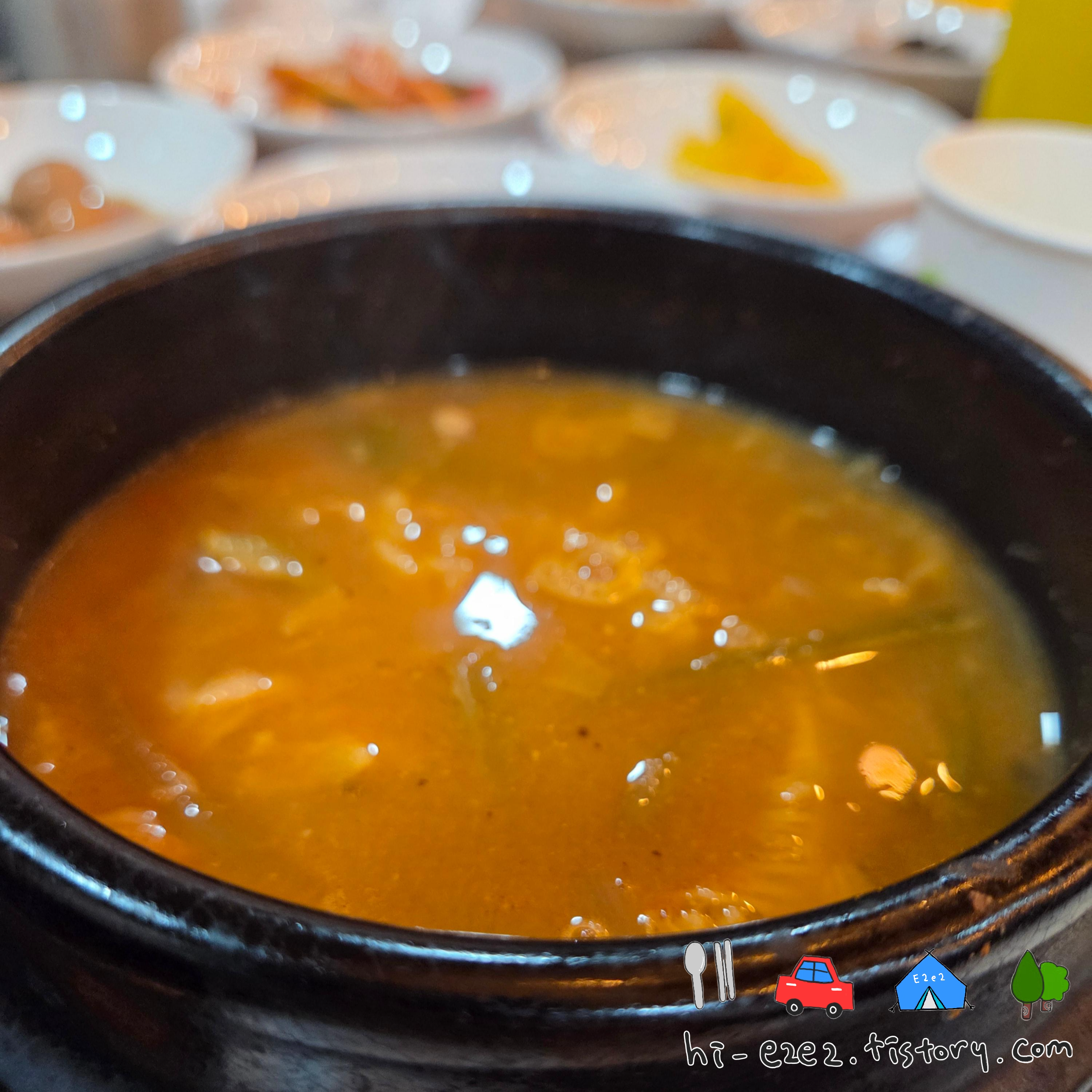 목포 맛집 와우식육식당 된장찌개 서비스