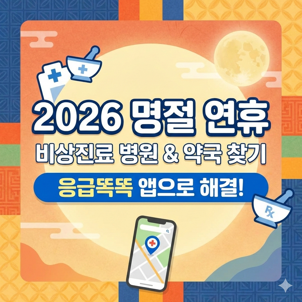 2026 명절 연휴 비상진료 병원 찾기 응급똑똑 앱 하나로 해결될까요?