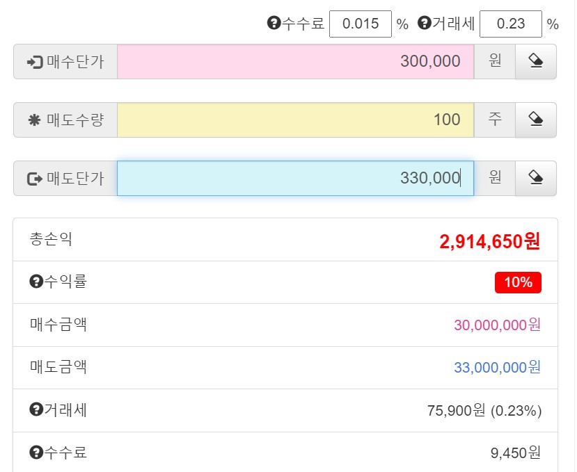 주식-코인-수익률-계산기