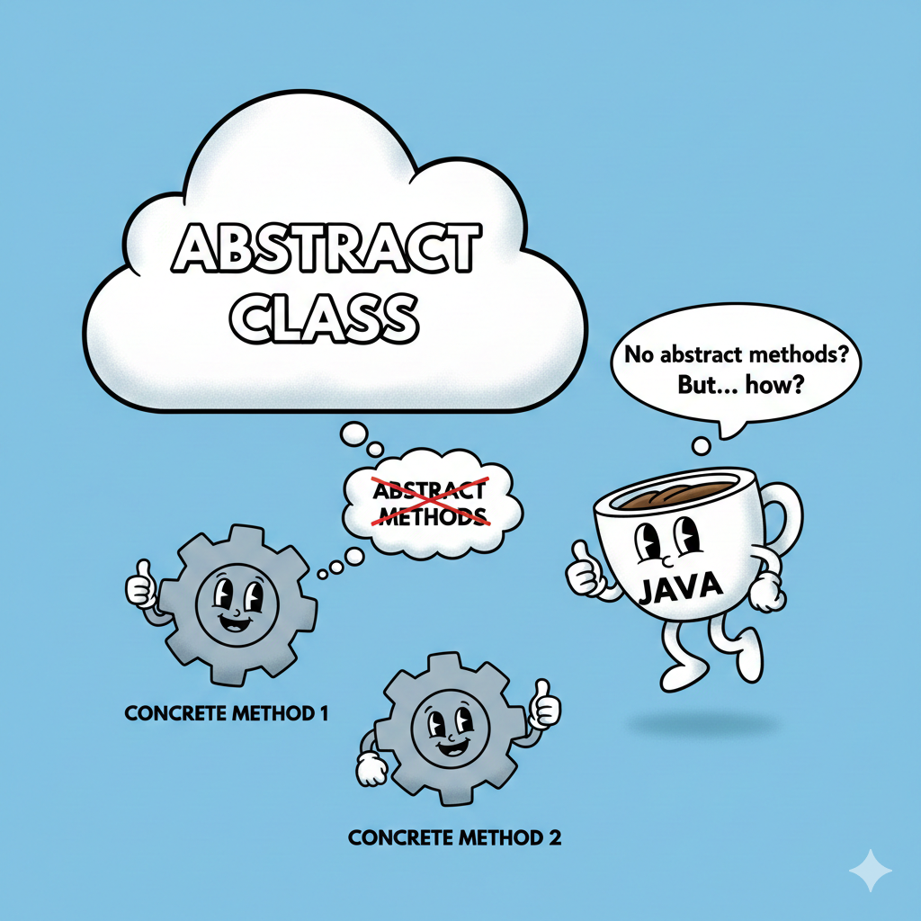 추상 메서드 없는 추상 클래스