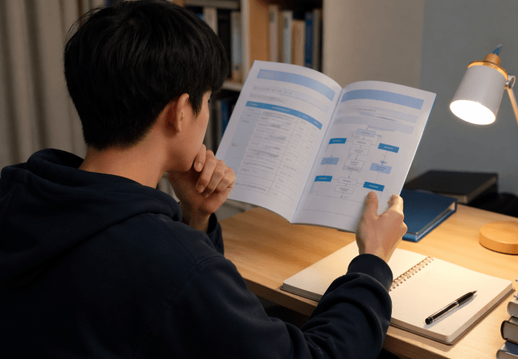 과기대 종합전형 고민하는 남학생