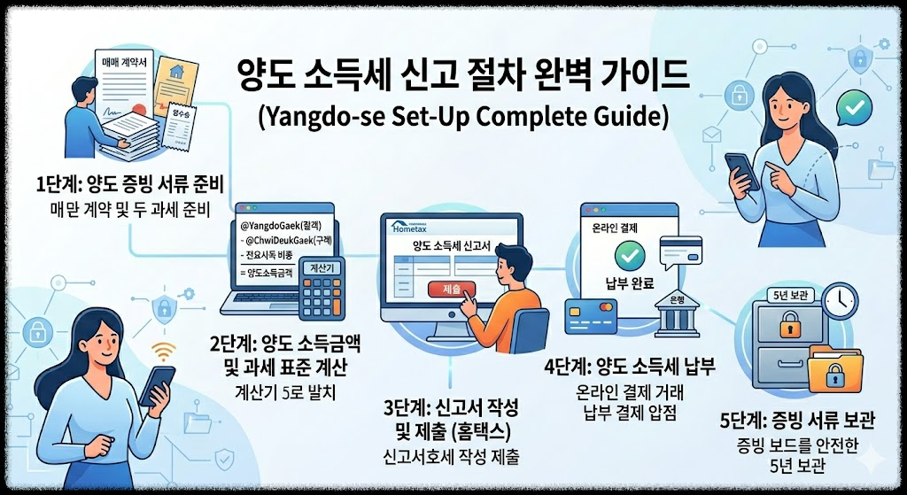 양도세 신고 절차 단계별 설명