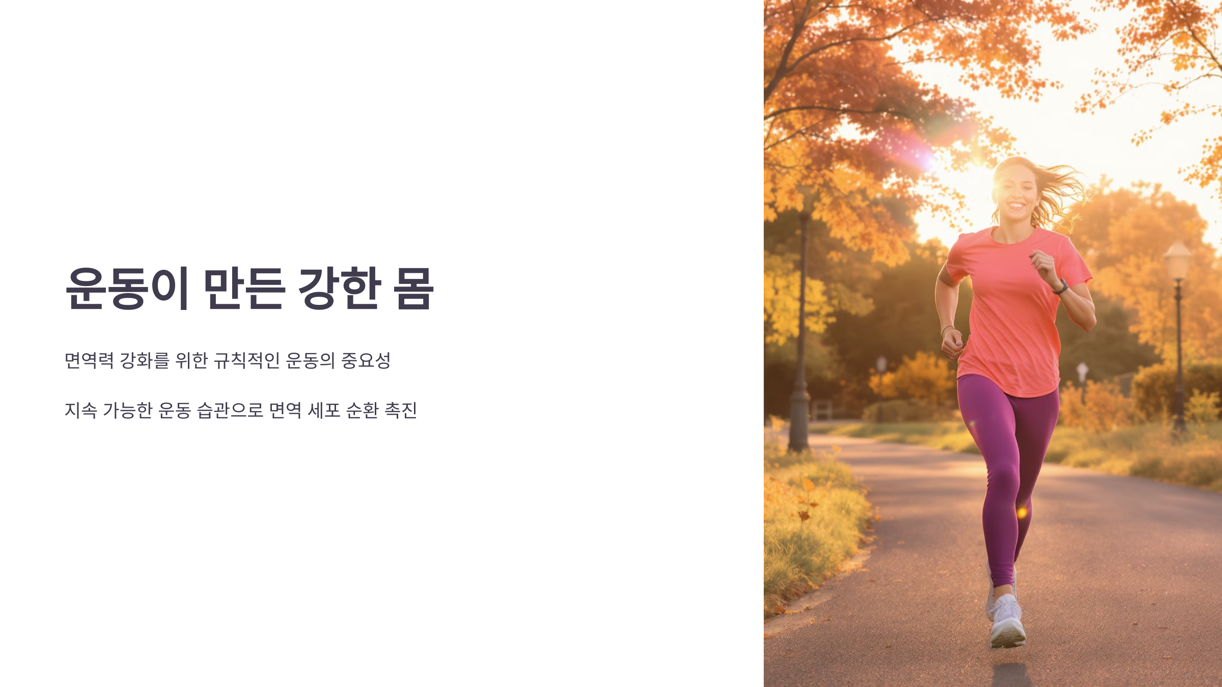 무리 없는 규칙 운동 루틴