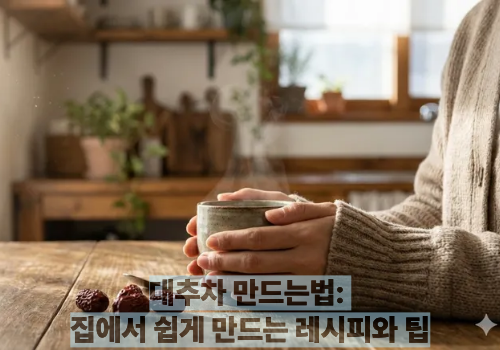 대추차 만드는법: 집에서 쉽게 만드는 레시피와 팁