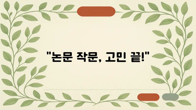 논문 잘 쓰는 작문책 추천 TOP5
