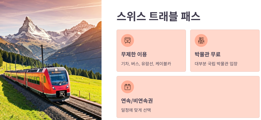 스위스 기차 여행 필수 준비물 &amp; 팁