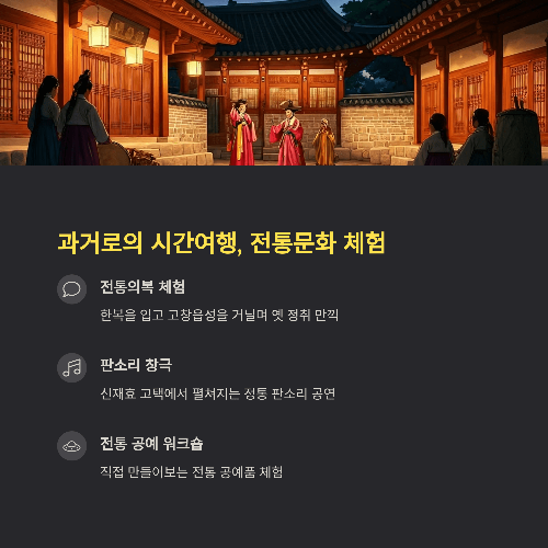 과거로의 시간여행, 전통문화 체험