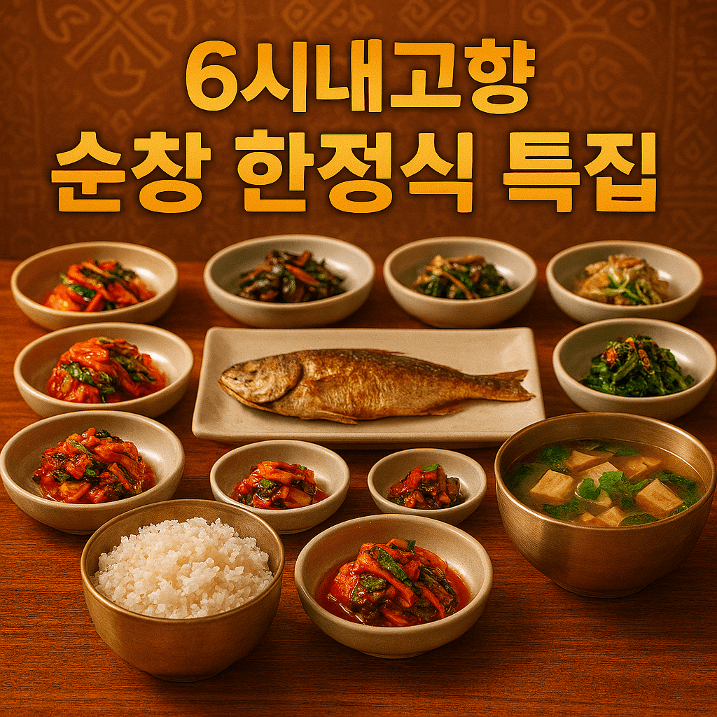 6시내고향 순창 한정식