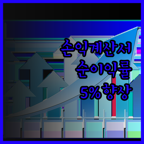 자영업 손익 계산서로 순이익률 5% 