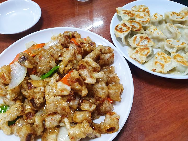 월래순교자관-군만두-고기완자튀김