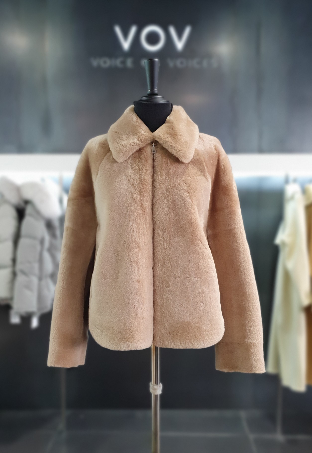 보브 양털 숏 무스탕 자켓 7121475503