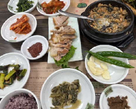 담양-곰보배추-우렁쌈밥-보자기-농가맛집