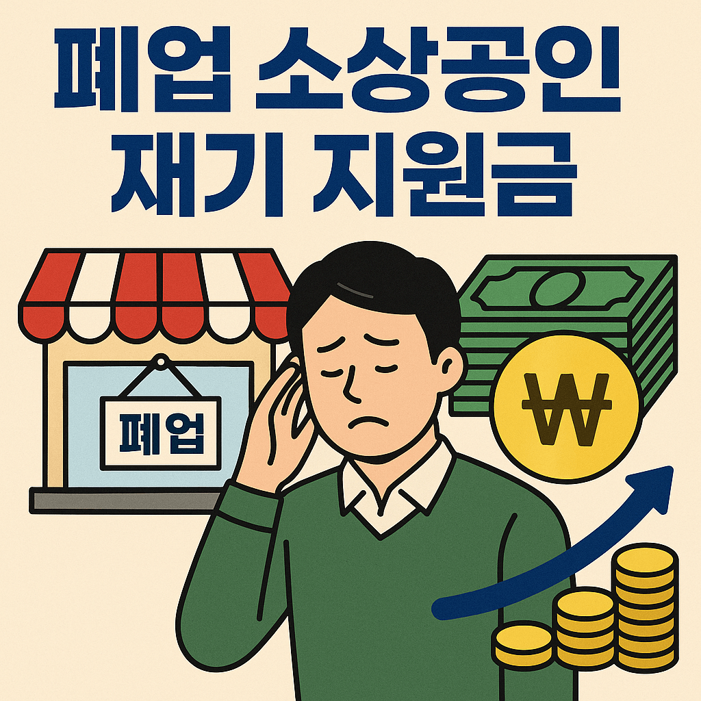 폐업 소상공인 재기 지원금