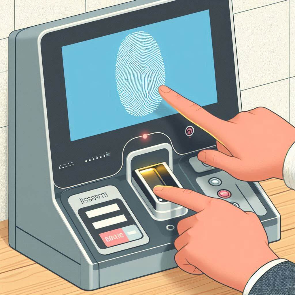 무인민원발급기 지문