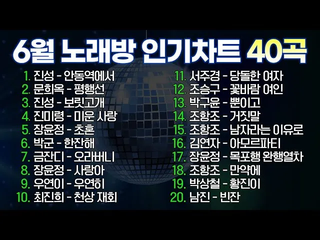 노래방 최신 인기곡 TOP100 무료듣기 매일 업데이트 모음집_3