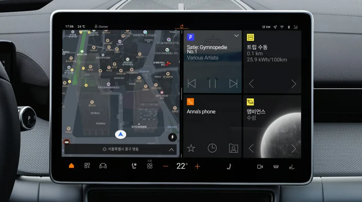 폴스타4 내비게이션
