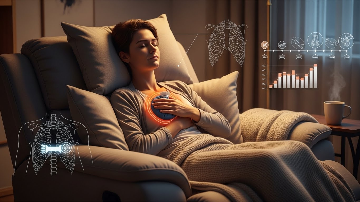 골절찜질, 늑골골절증상