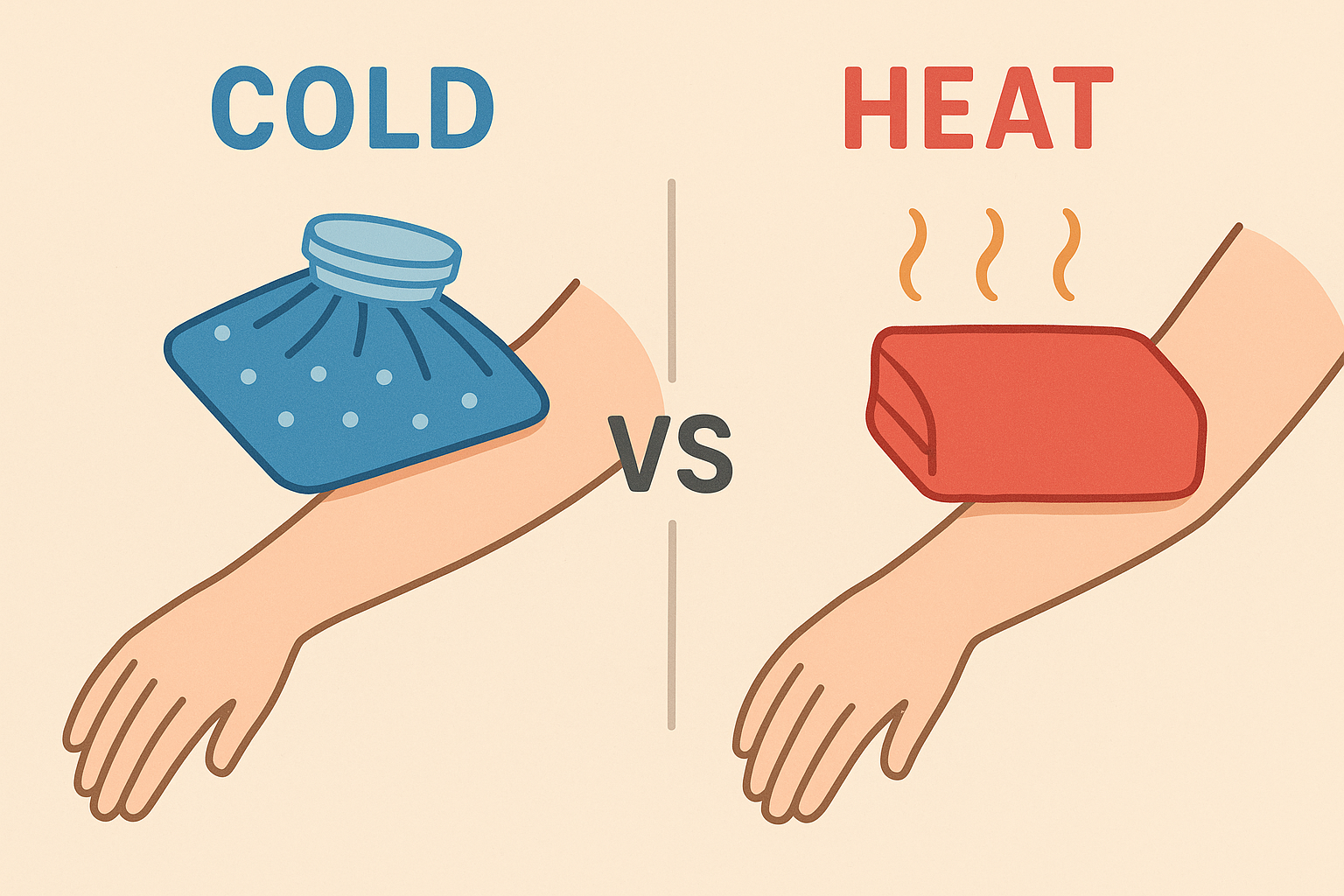 냉찜질 vs 핫팩 비교