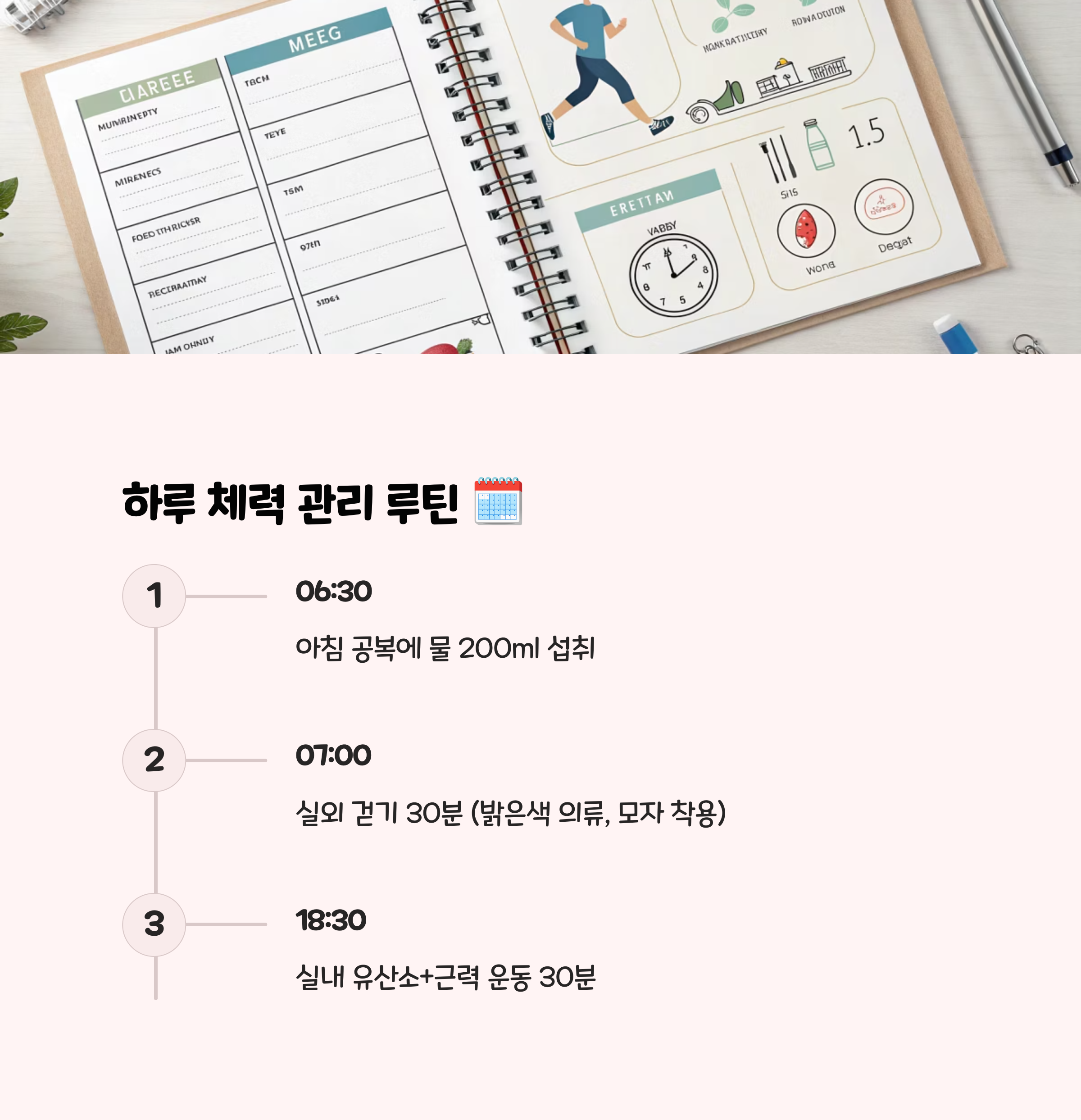 실천 루틴 예시(하루 기준) 🗓️