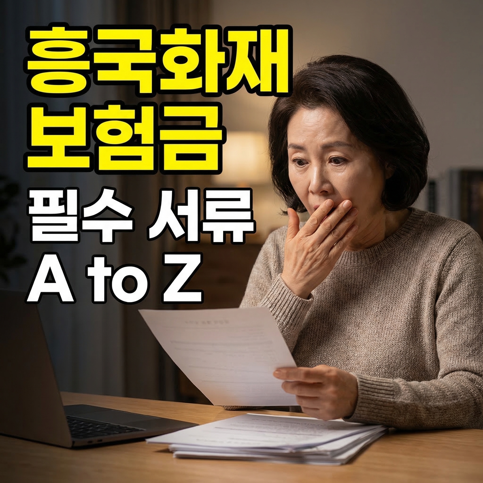 흥극화재 보험금 청구 서류 알아보기