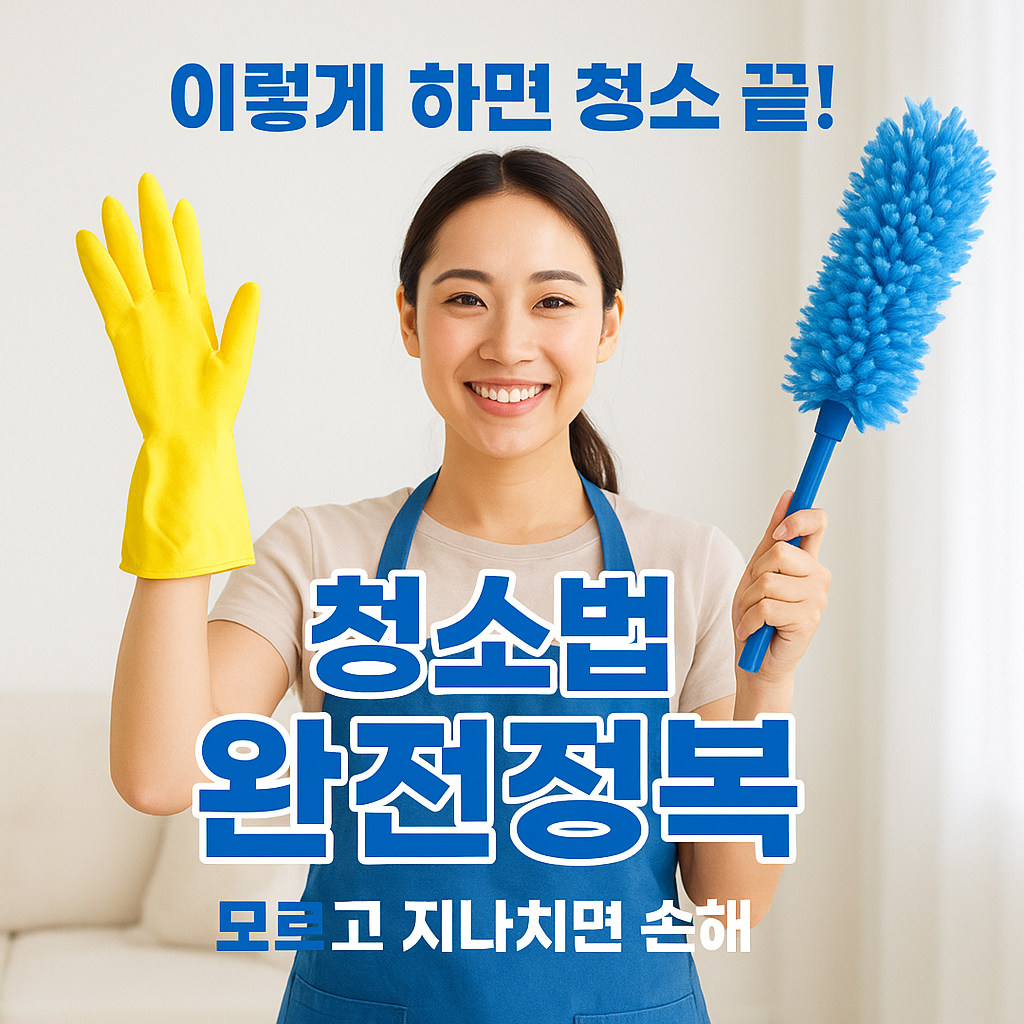 [1편] 청소법 완전정복! 집안 청소 비법 총정리