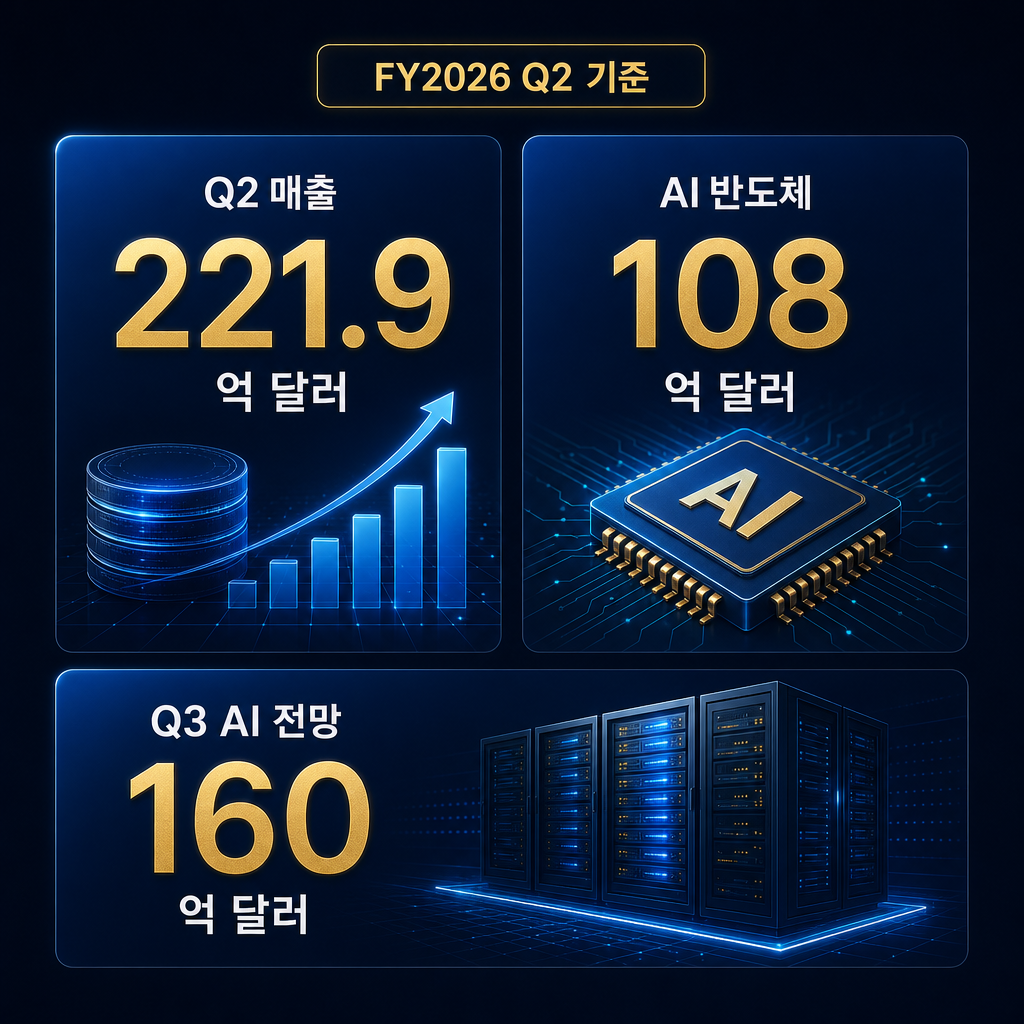 브로드컴 FY2026 Q2 핵심 숫자