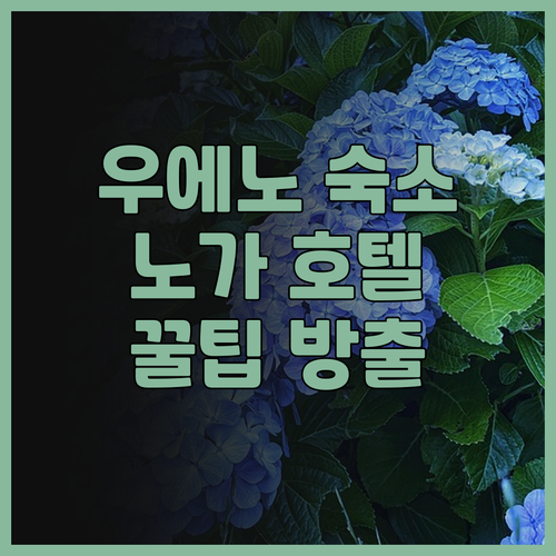 우에노 여행의 완벽한 선택, 노가 호