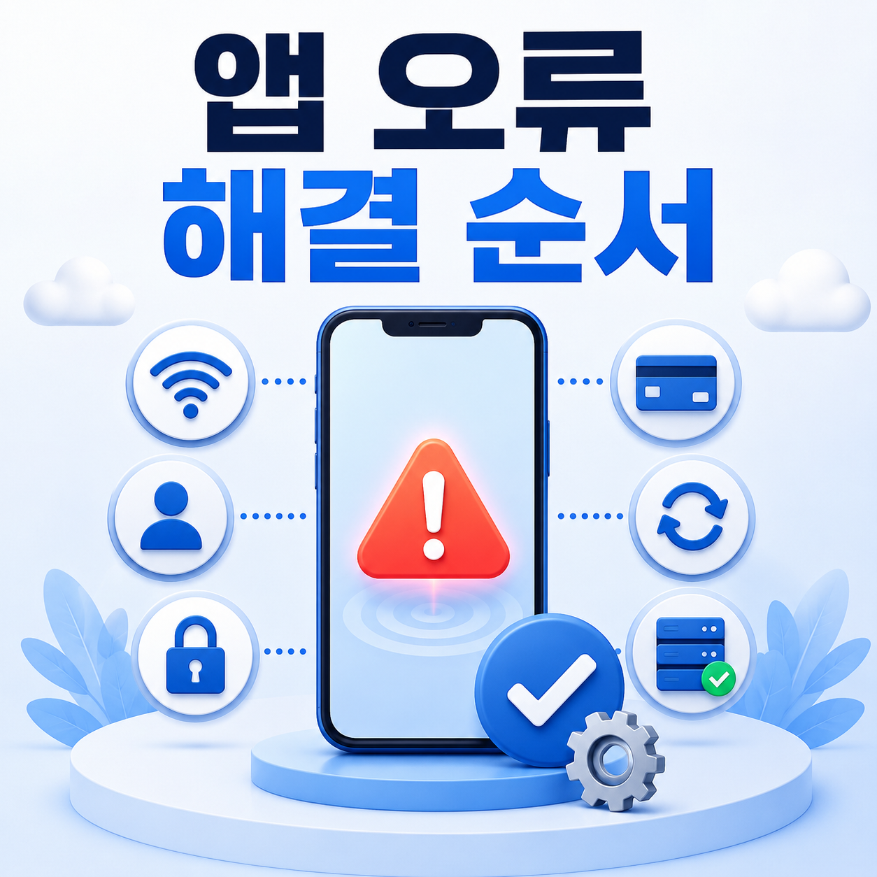 서비스 앱 오류 해결 방법
