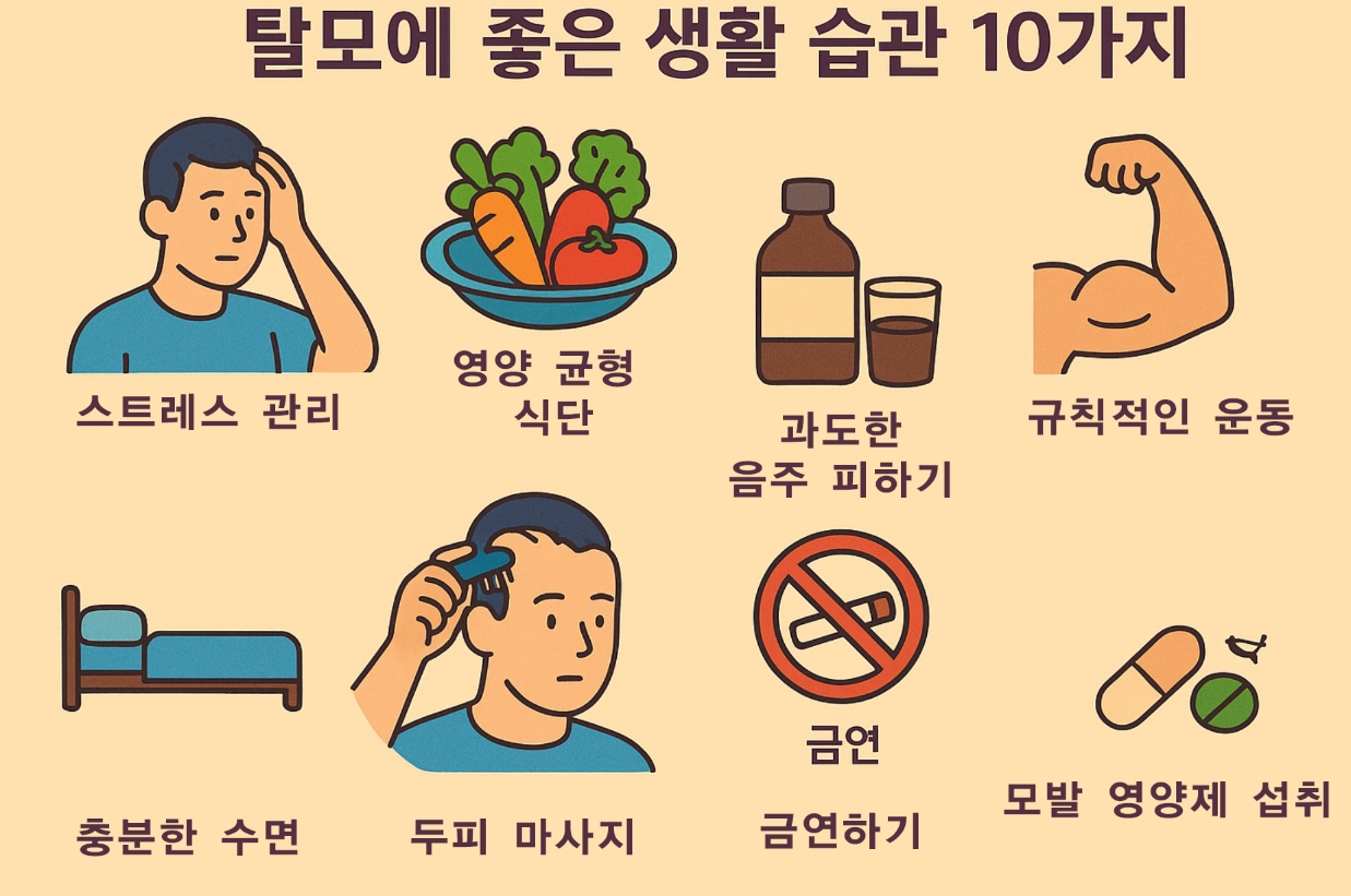 탈모에 좋은 생활 습관