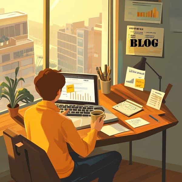 GPT 블로그 자동화 루틴을 설계하는 한국 크리에이터의 모습