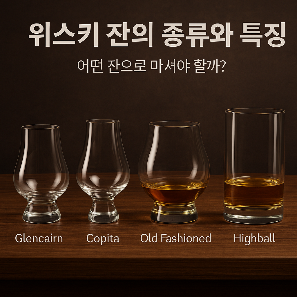 위스키 잔의 종류와 특징 – 어떤 잔으로 마셔야 할까?